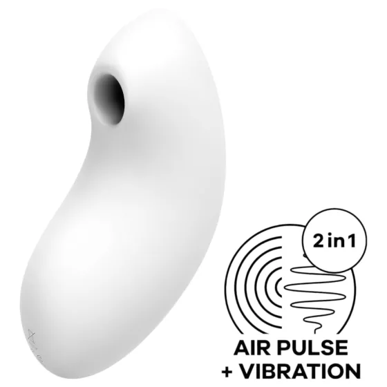 Satisfyer Vulva Lover 2 - air‑pulse clitoral vibrator (white)