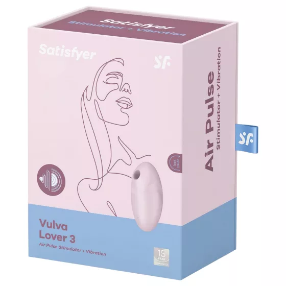 Satisfyer Vulva Lover 3 - rechargeable air‑pulse clitoral stimulator (pink)