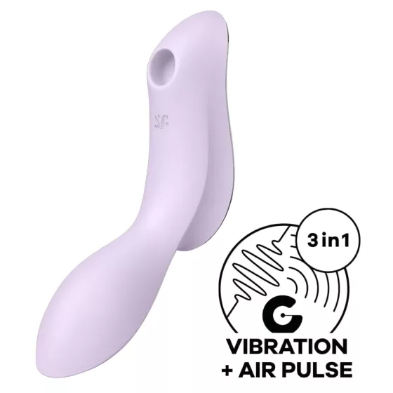 Satisfyer Curvy Trinity 2 - Airwave 2-in-1 Vibrator (Purple)