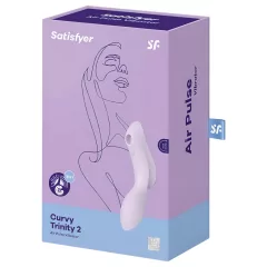 Satisfyer Curvy Trinity 2 - Airwave 2-in-1 Vibrator (Purple)