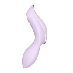   Satisfyer Curvy Trinity 2 - Rechargeable vaginal and clitoral vibrator (purple)