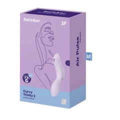   Satisfyer Curvy Trinity 2 - Rechargeable vaginal and clitoral vibrator (purple)