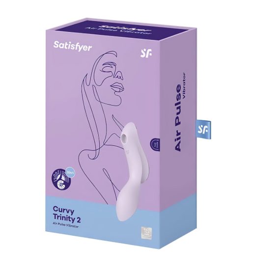 Satisfyer Curvy Trinity 2 - Airwave 2-in-1 Vibrator (Purple)