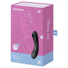   Satisfyer Curvy Trinity 4 - air‑pulse 2‑in‑1 vibrator (black)
