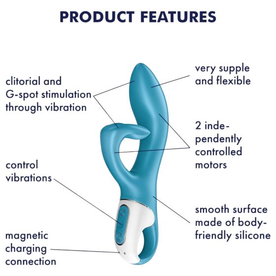 Satisfyer Embrace Me - Rechargeable Turquoise Clitoral Vibrator