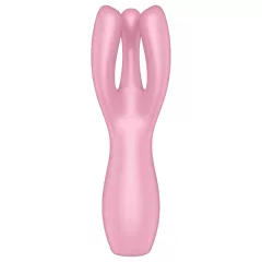   Satisfyer Threesome 3 - Rechargeable Clitoral Vibrator (Pink)