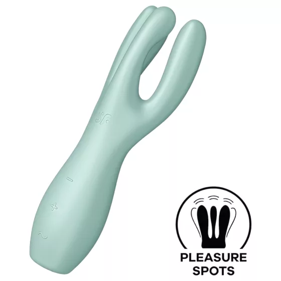 Satisfyer Threesome 3 - rechargeable clitoral vibrator (mint)