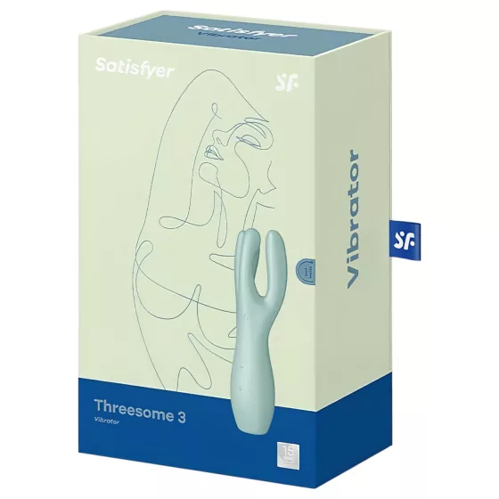 Satisfyer Threesome 3 - rechargeable clitoral vibrator (mint)