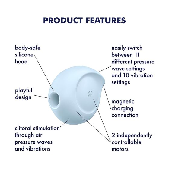 Satisfyer Sugar Rush - Air Pulse Clitoral Vibrator (Blue)