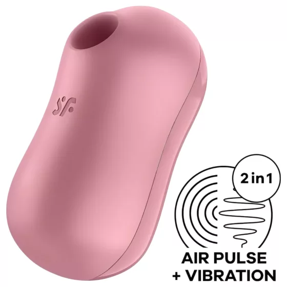 Satisfyer Cotton Candy - Air Pulse Clitoral Vibrator (Coral)