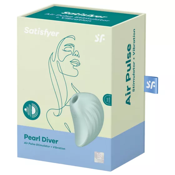 Satisfyer Pearl Diver - Air Pulse Clitoral Vibrator (Mint)