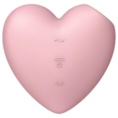   Satisfyer Cutie Heart - Pink Rechargeable Air-Pulse Clitoral Vibrator