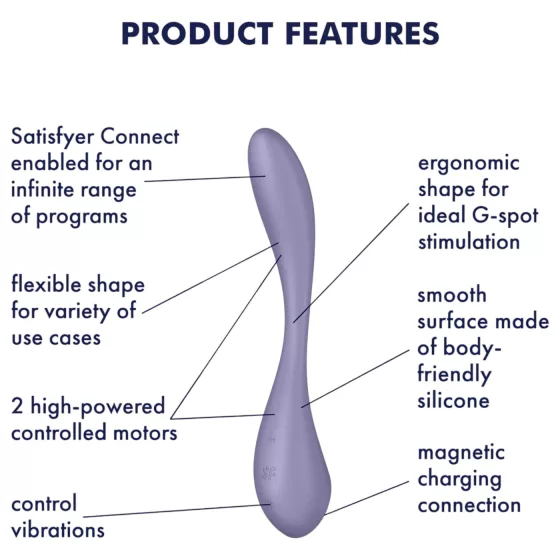 Satisfyer G-Spot Flex 5 - Smart Purple G-Spot Vibrator