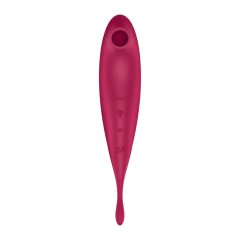   Satisfyer Twirling Pro - rechargeable, smart 2in1 clitoral vibrator (red)