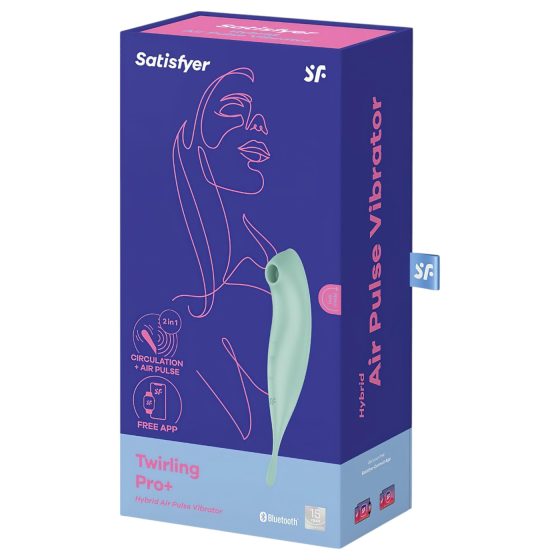 Satisfyer Twirling Pro - Smart 2-in-1 Clitoral Vibrator (Mint)
