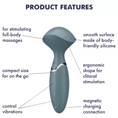 Satisfyer Mini Wand-er - massage vibrator (grey)