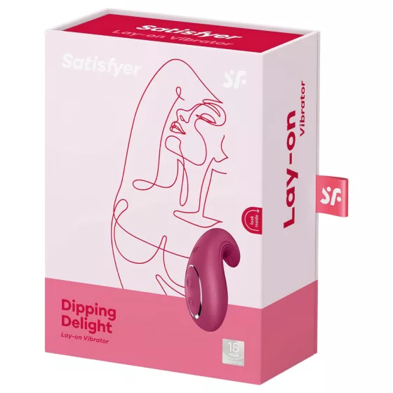 Satisfyer Dipping Delight - rechargeable clitoral vibrator (red)