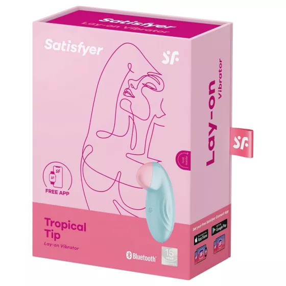 Satisfyer Tropical Tip - App-controlled clitoral vibrator (blue)