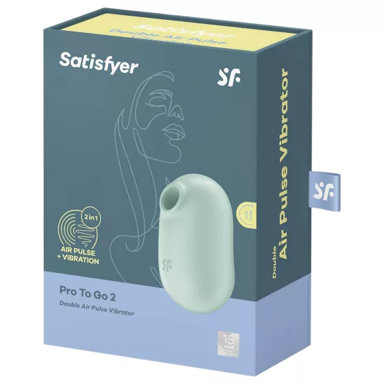 Satisfyer Pro To Go 2 - Rechargeable Air Pulse Clitoral Stimulator (Mint)