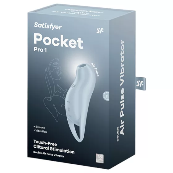 Satisfyer Pocket Pro 1 - Air Pulse Clitoral Stimulator (Blue)
