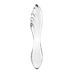   Satisfyer Dazzling Crystal 1 - Double-Ended Glass Dildo (Transparent)