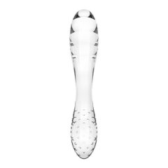   Satisfyer Dazzling Crystal 1 - Double-Ended Glass Dildo (Transparent)