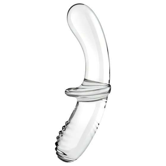 Satisfyer Double Crystal - Dual-Ended Glass Dildo (Clear)