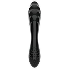   Satisfyer Dazzling Crystal 1 - Dual-Ended Glass Dildo (Black)