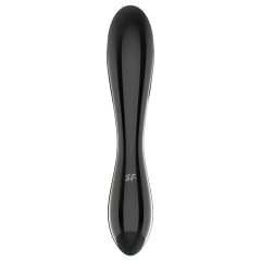   Satisfyer Dazzling Crystal 1 - Dual-Ended Glass Dildo (Black)