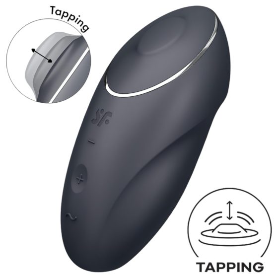 Satisfyer Tap & Climax 1 - 2-in-1 Clitoral Vibrator (Black)