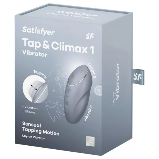Satisfyer Tap & Climax 1 - 2-in-1 Clitoral Vibrator (Gray)