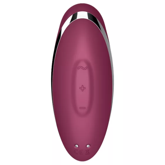 Satisfyer Tap & Climax 2 - 2‑in‑1 clitoral stimulator and vibrator (red)