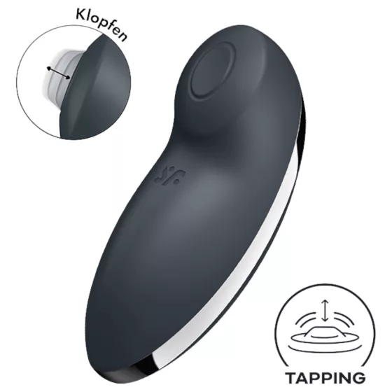 Satisfyer Tap & Climax 2 - 2-in-1 Clitoral Vibrator (Gray)