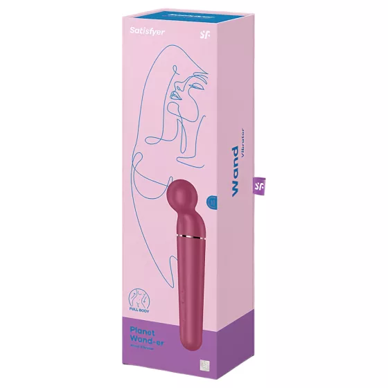Satisfyer Planet Wand-er - massaging vibrator (red)