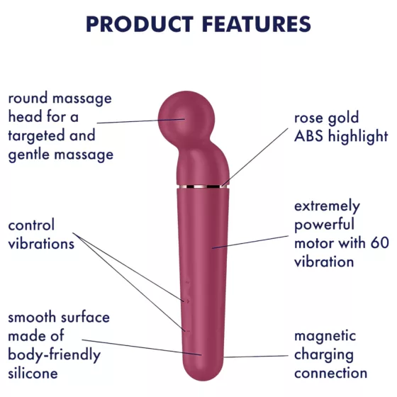Satisfyer Planet Wand-er - massaging vibrator (red)
