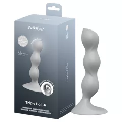 Satisfyer Triple Ball-R - Beaded Dildo (Gray)