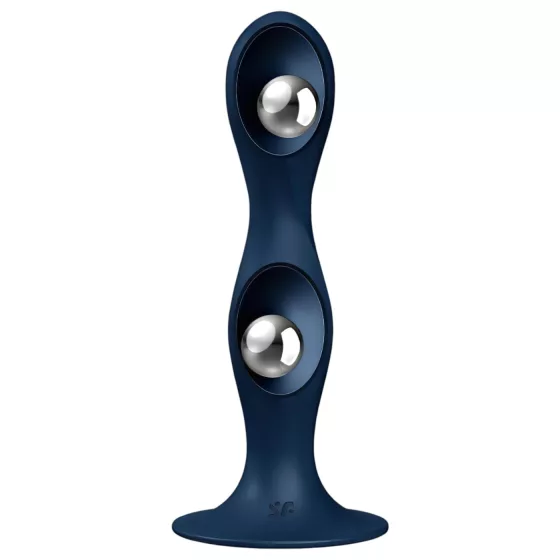 Satisfyer Double Ball-R - Weighted Dildo (Blue)