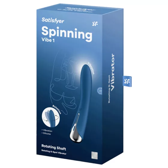 Satisfyer Spinning Vibe 1 - rotating‑head G-spot vibrator (blue)