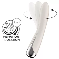   Satisfyer Spinning Vibe 1 - Rotating Head G-Spot Vibrator (Beige)