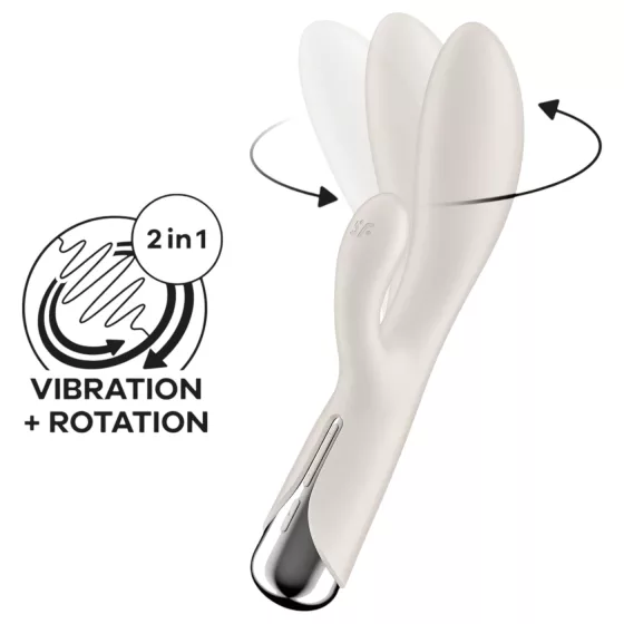 Satisfyer Spinning Rabbit 1 - Beige Rotating Clitoral Massager Vibrator