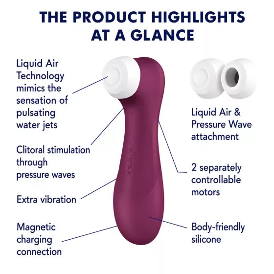 Satisfyer Pro 2 Gen3 - App-controlled air-pulse clitoral stimulator (red)