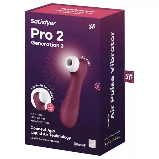 Satisfyer Pro 2 Gen3 - App-controlled air-pulse clitoral stimulator (red)