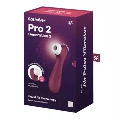   Satisfyer Pro 2 Gen3 - Rechargeable Air Pulse Clitoral Stimulator (Red)