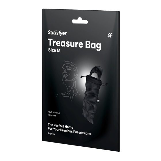 Satisfyer Treasure Bag M - sex toy storage bag - medium (black)