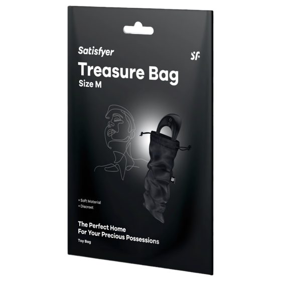 Satisfyer Treasure Bag - Medium Storage Pouch (Black)