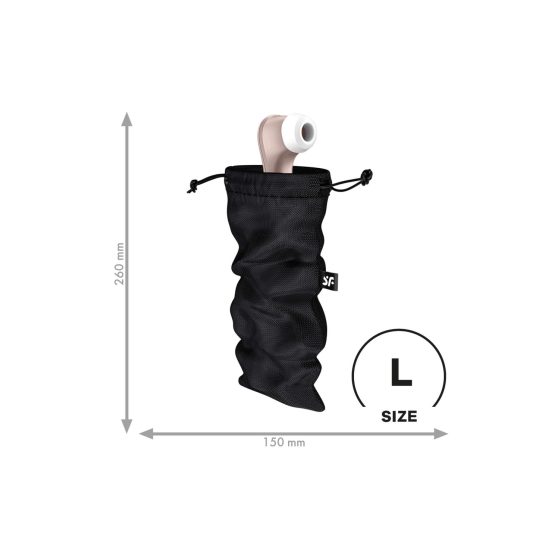 Satisfyer Treasure Bag L - sex toy storage bag - medium (black)