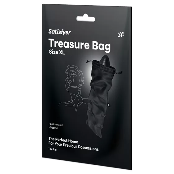 Satisfyer Treasure Bag XL - discreet storage bag - large (black)