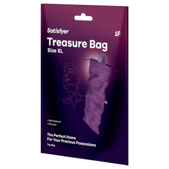 Satisfyer Treasure Bag XL - Extra Large Storage Bag (Purple)