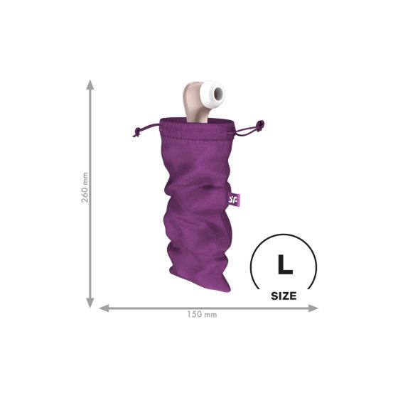 Satisfyer Treasure Bag L - sex toy storage bag - medium (purple)