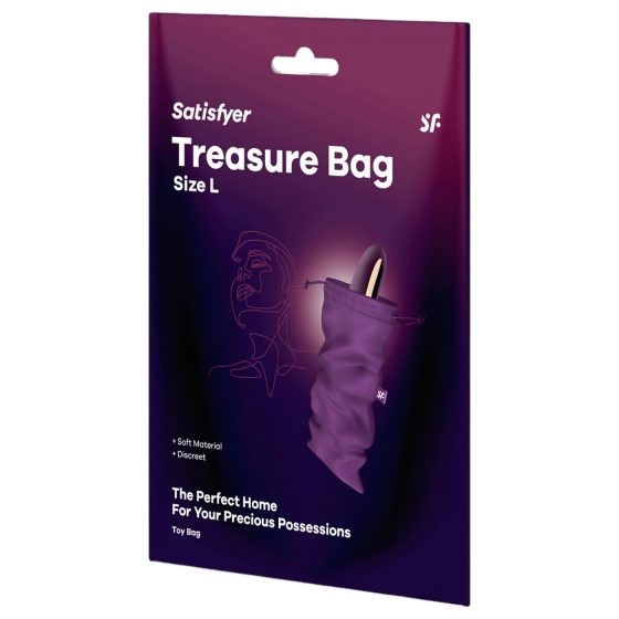 Satisfyer Treasure Bag L - Medium Storage Bag (Purple)